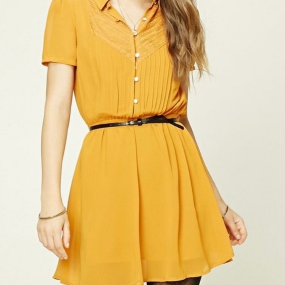 ISO Forever 21 Peter Pan Collar Button Dress